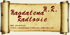 Magdalena Radlović vizit kartica